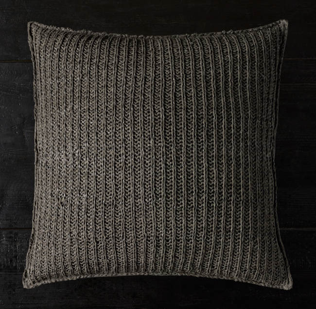 Suede Knit Pillow Cover Square