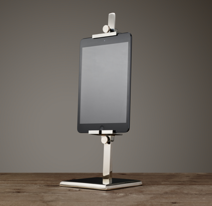 Metal Easel Stand For Ipad® Polished Steel