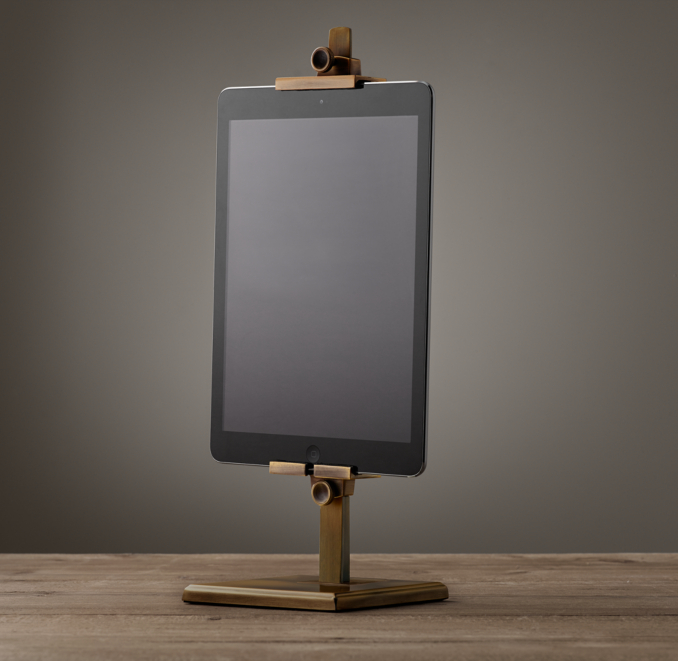 Metal Easel Stand For Ipad® Vintage Brass