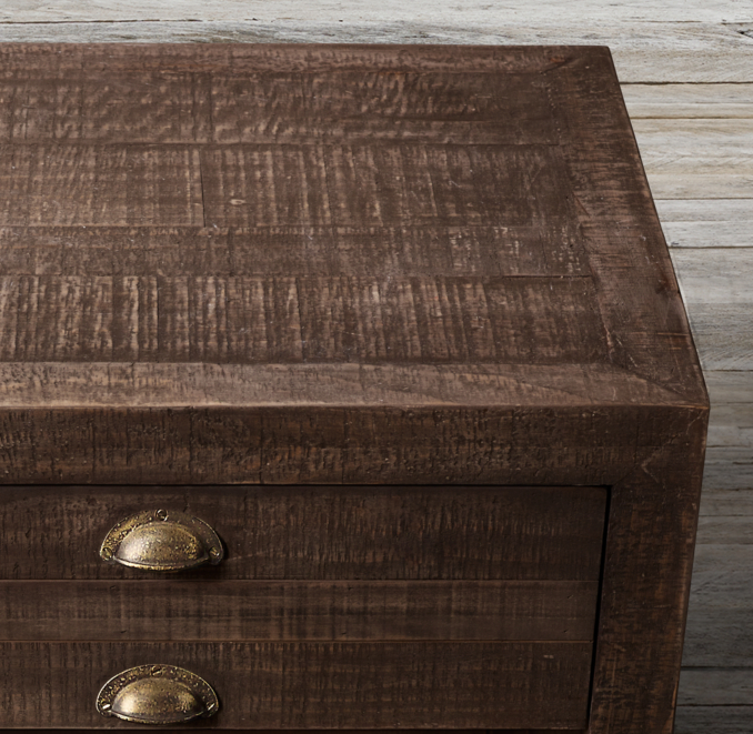 Printmaker's 24" Open Nightstand