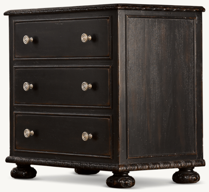 French Empire Closed Nightstand RH