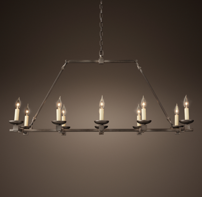 Cabot Rectangular Chandelier 47"