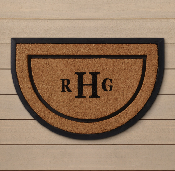 Personalized Coir With Rubber Frame Doormat