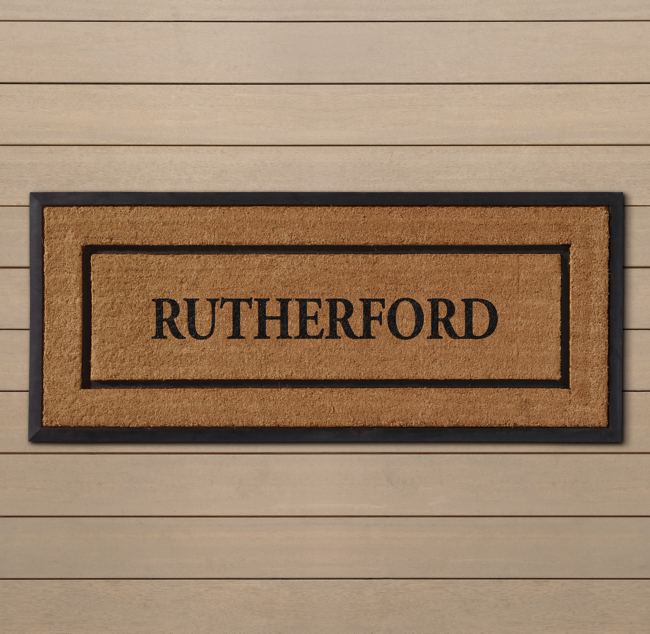 Personalized Coir With Rubber Frame Doormat