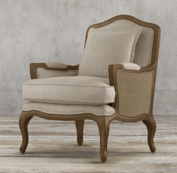Marseilles Chair with Burlap RH