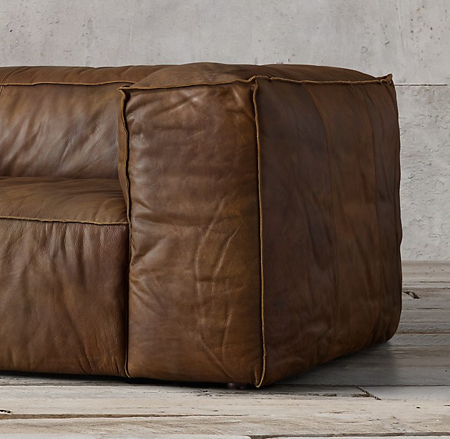 Fulham Leather Sofa, Restoration Hardware Leather Couches