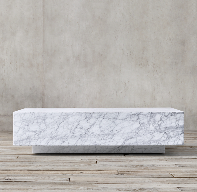 Marble Plinth Coffee Table