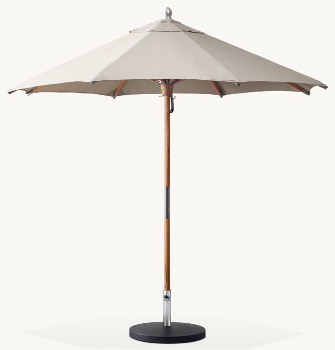 RH Premium Octagonal Teak Umbrella