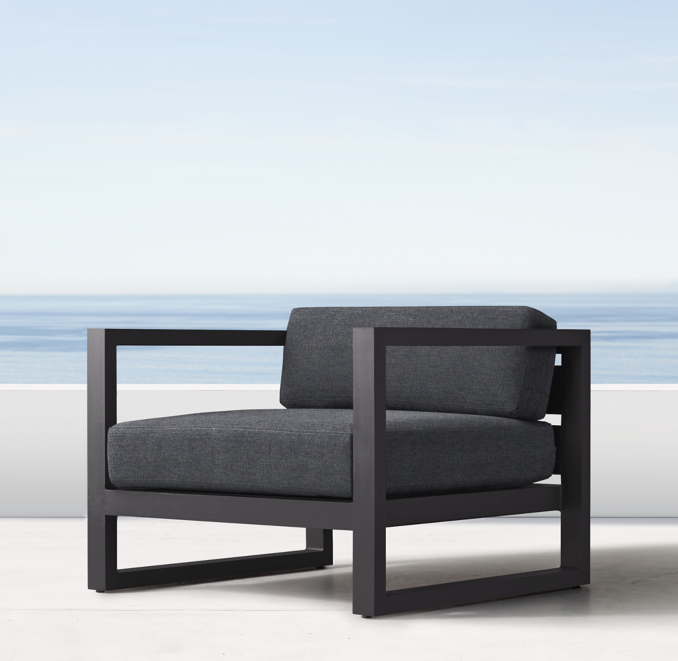 Aegean Aluminum Luxe Lounge Chair Cushions