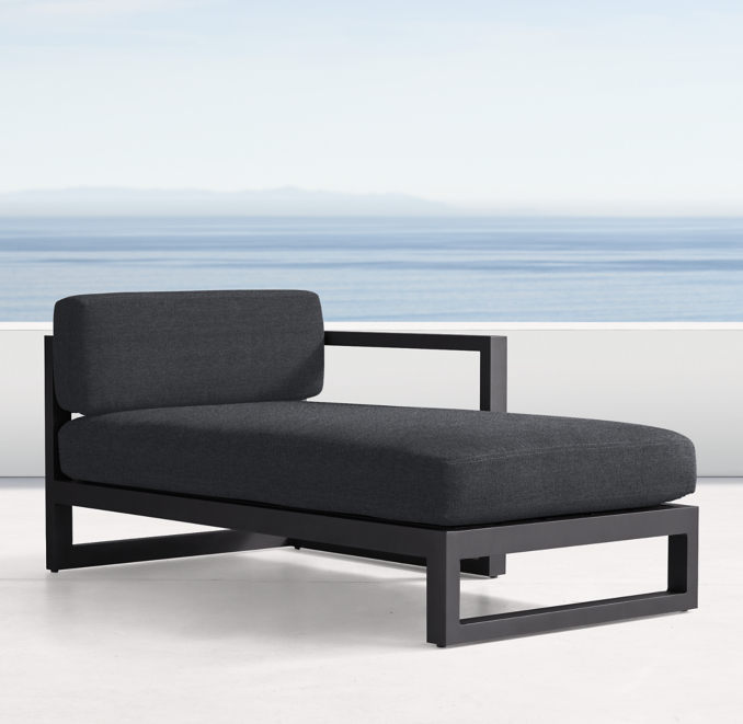 Aegean Aluminum Luxe RightArm Chaise