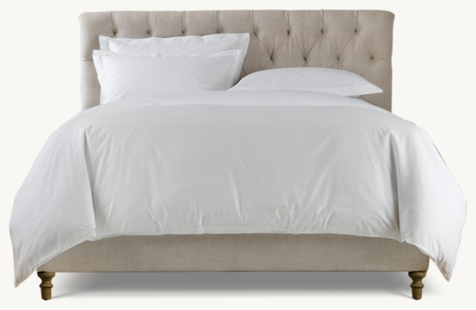 Chesterfield Fabric Panel Bed 