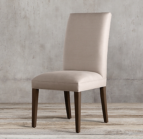 Hudson Parsons Dining Chair Collection Rh, White Leather Parsons Dining Chairs