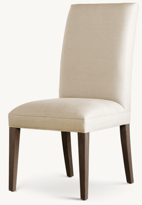 Three Quarter view of Hudson Parsons Fabric Dining Side Chair 