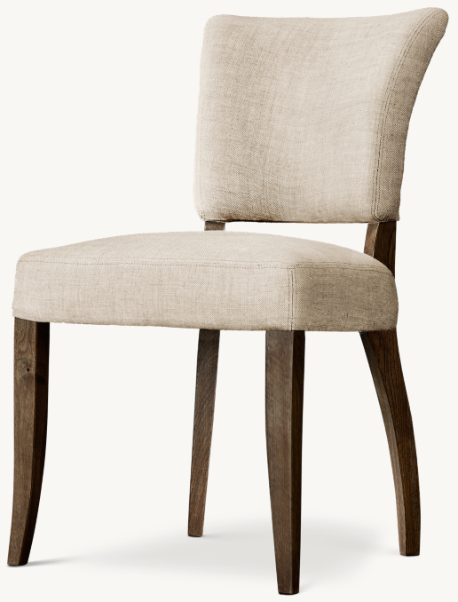 Three Quarter view of AdèLe Fabric Dining Side Chair 