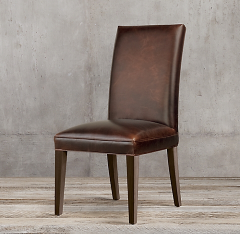 Hudson Parsons Dining Chair Collection Rh, Parson Genuine Leather Dining Chairs