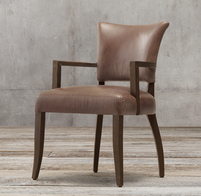 Adèle Leather Dining Armchair