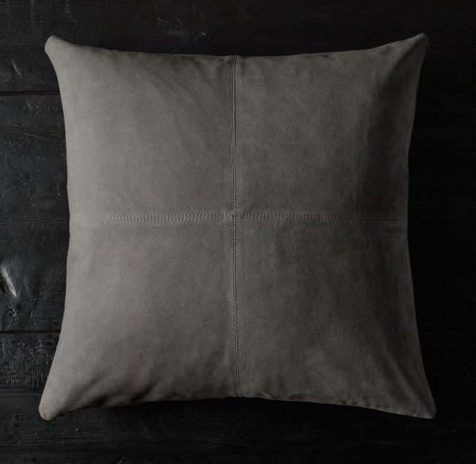 Cowhide Suede Pillow Cover Square
