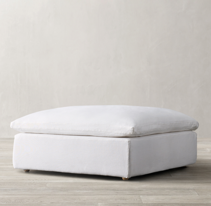 Petite Cloud Modular End-Of-Sectional Ottoman