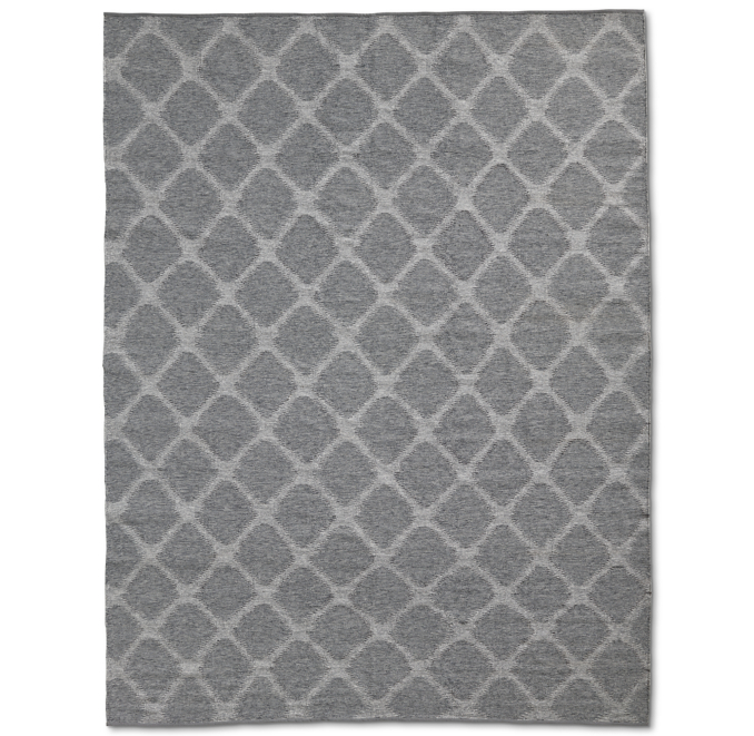 Perennials® Performance Heathered Diamond Outdoor Rug Iron