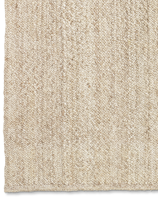 Chunky Braided Jute Rug Bleached