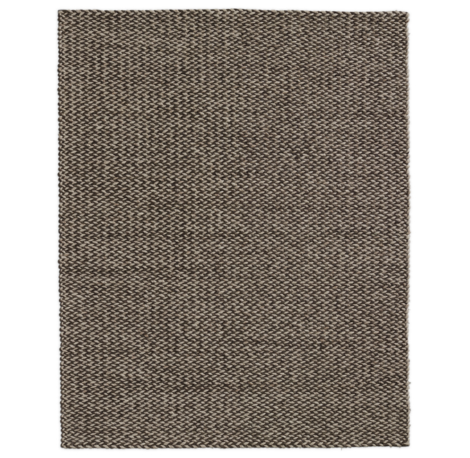 Chunky Braided Twist Rug - Dark Grey | RH