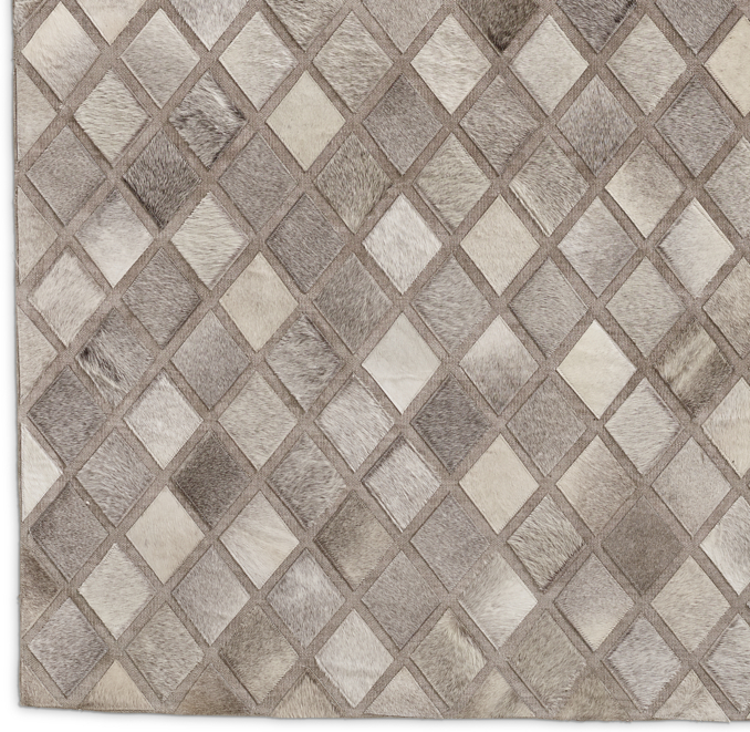 Paragon Hide Rug Swatch - Grey
