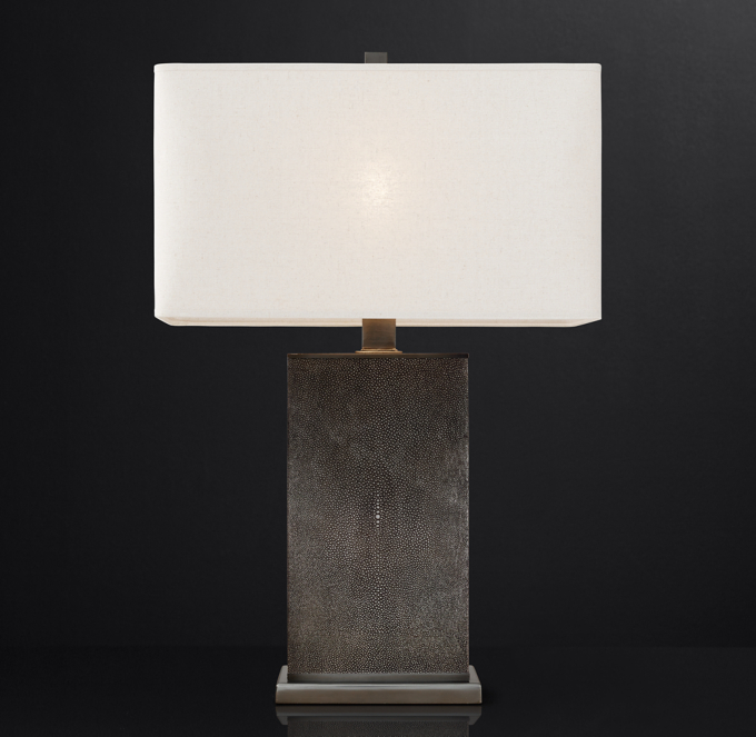 rectangular bedside lamp