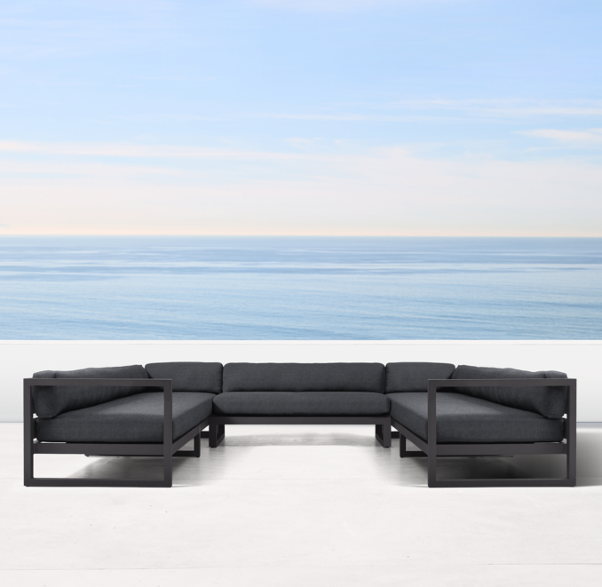 Aegean Aluminum USofa Sectional