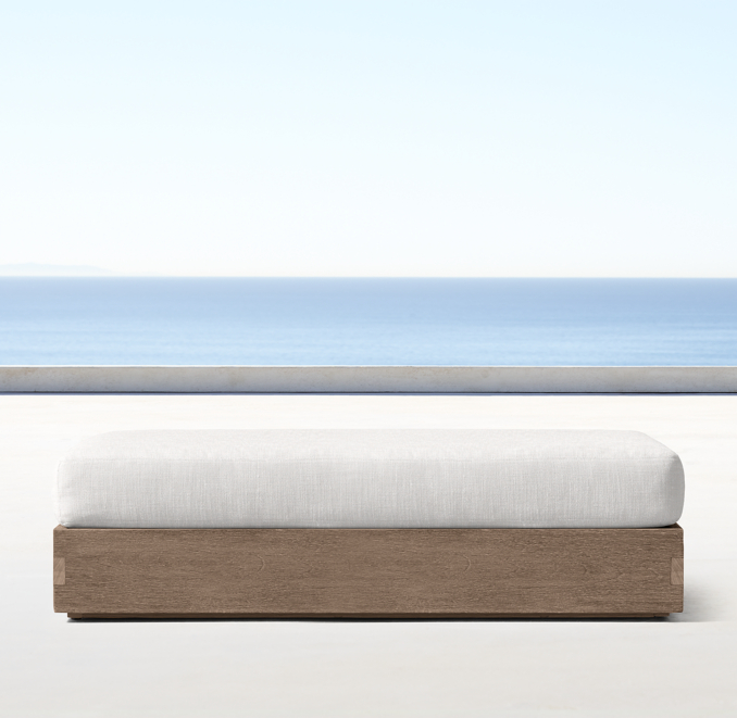 Marbella Teak Coffee Table Ottoman