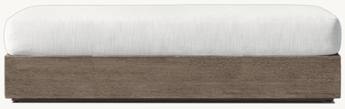 Front view of Marbella Coffee Ottoman Cushion 