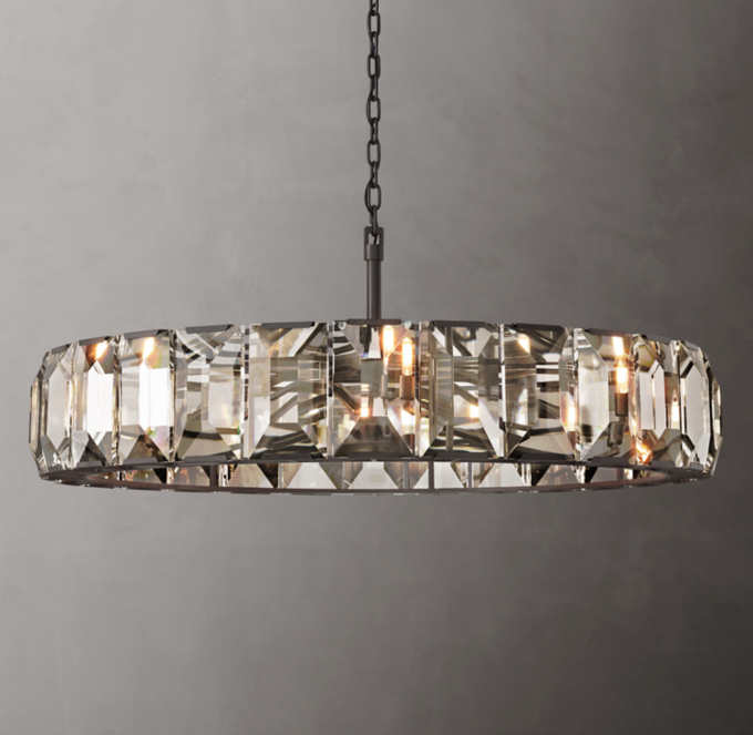 Harlow Crystal Round Chandelier 60\"