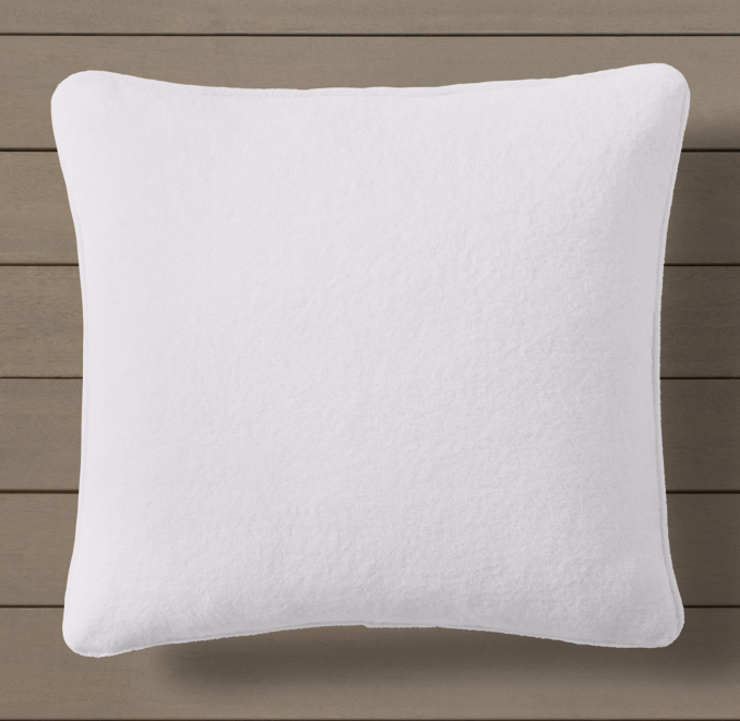 Custom Sunbrella® Knitted Terry Pillow Cover Square