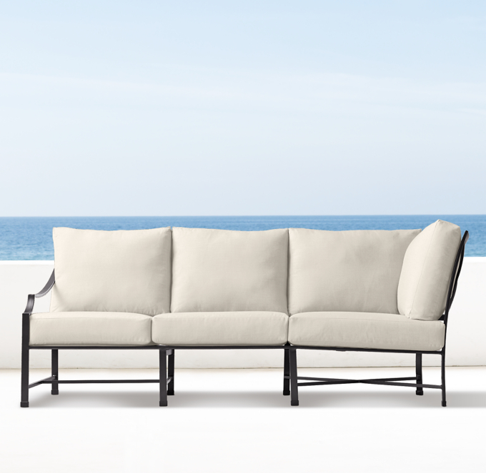 Carmel Classic ThreeSeat LeftArm Return Sofa