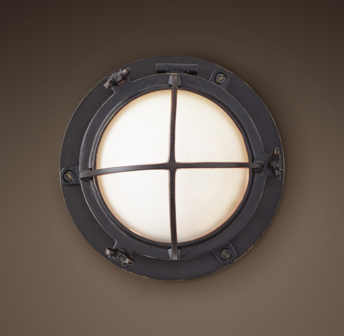 1920s Porthole Sconce