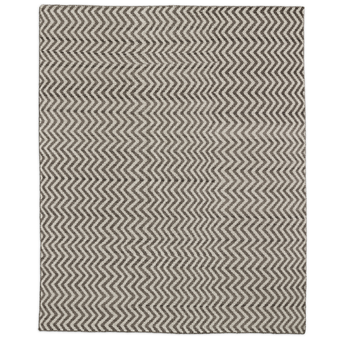 Petite Chevron Rug - Taupe | RH