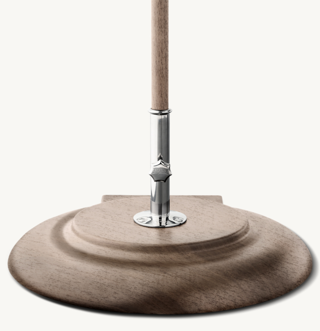 Front view of Tuuci® Wheeled Umbrella Base shown in Stainless Steel.