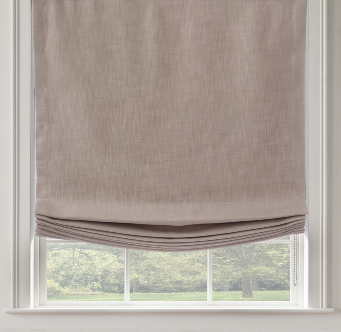 Perennials® Performance Textured Linen Solid Relaxed Roman ShadeAll ...