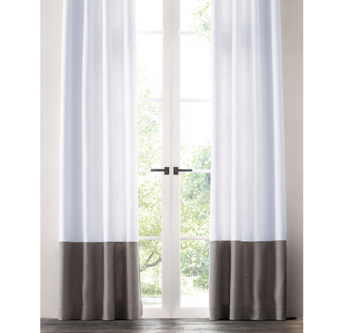Belgian Linen Border Drapery