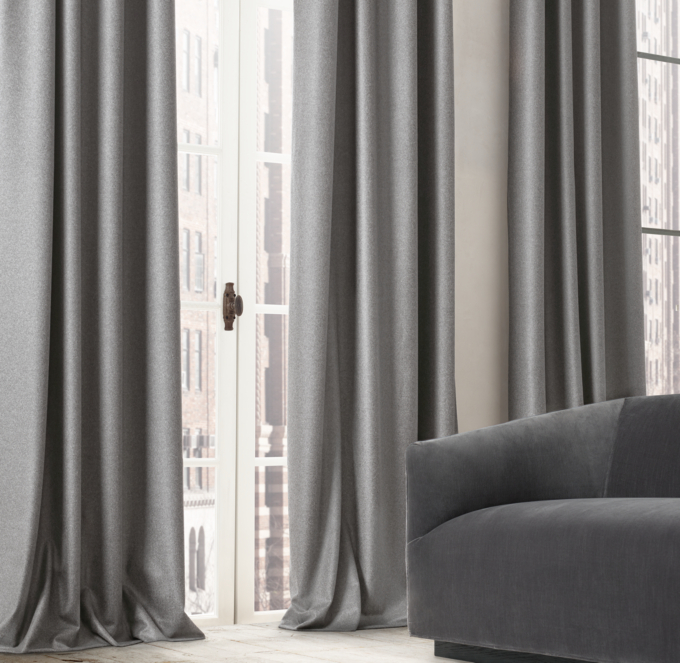 Heathered Wool Drapery