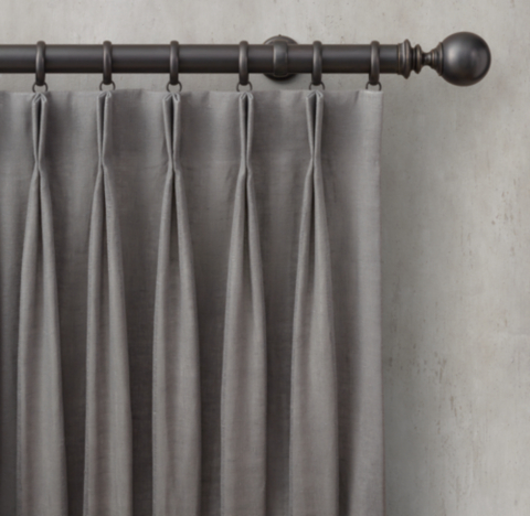 2 Fold French Pleat Drapery Rh