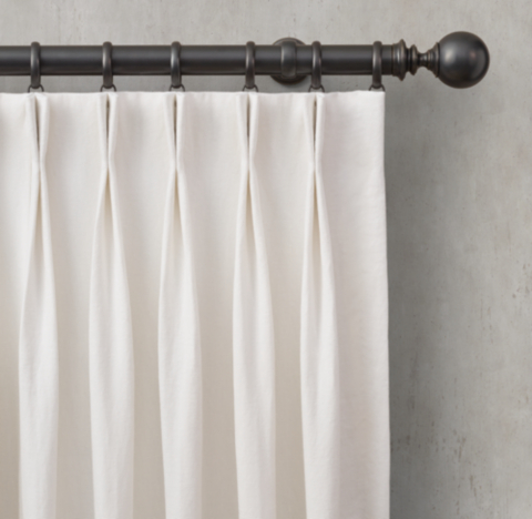 2 Fold French Pleat Drapery Rh