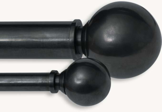 Bayonne Solid Brass Ball Finials (Set of 2)