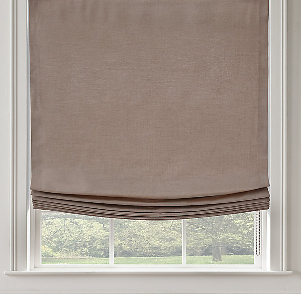 with chain mechanism window treatments Custom order: Relaxed Roman Shades Celia Quiet Blue on Cream by Spoonflower