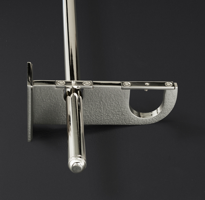 Bayonne Solid Brass Double Rod Conversion Kit Polished Nickel