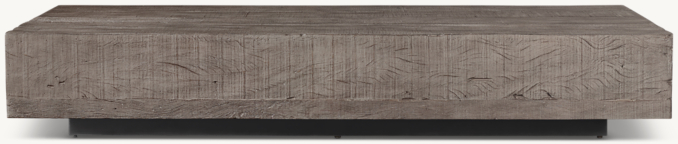 Front view of Monterey Plinth Coffee Table 