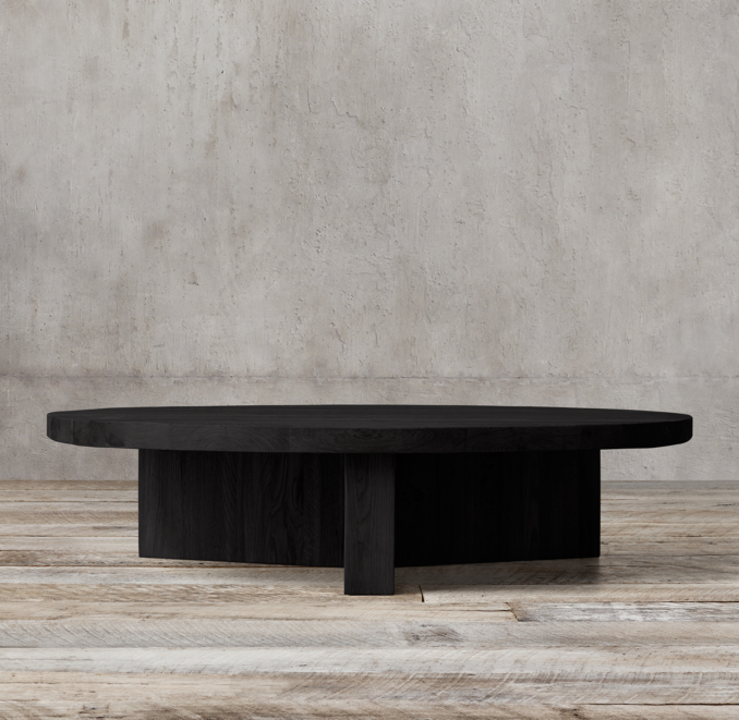 Reclaimed Russian Oak Round Coffee Table