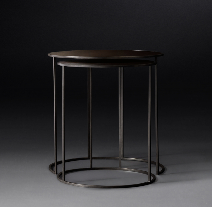 Monroe Slimline Round Nesting Side Tables