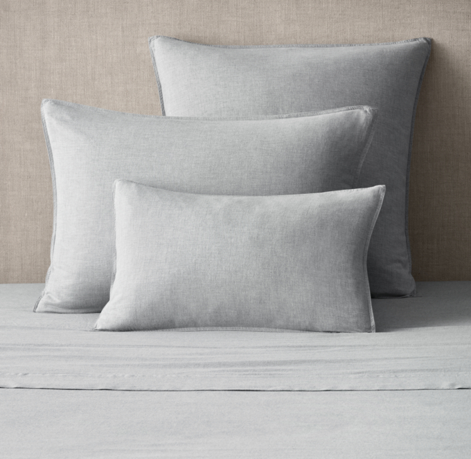 Heathered Cotton-Cashmere Sham