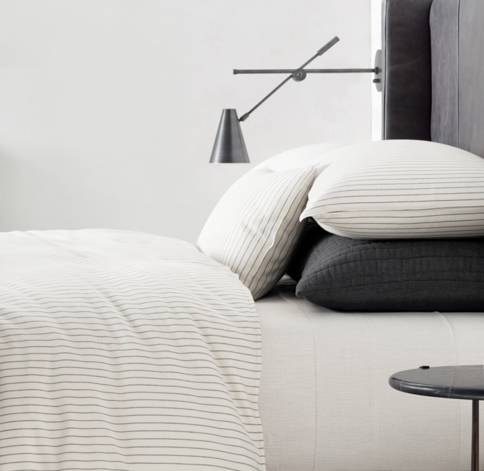 Soft Cotton Pinstripe Bedding Collection