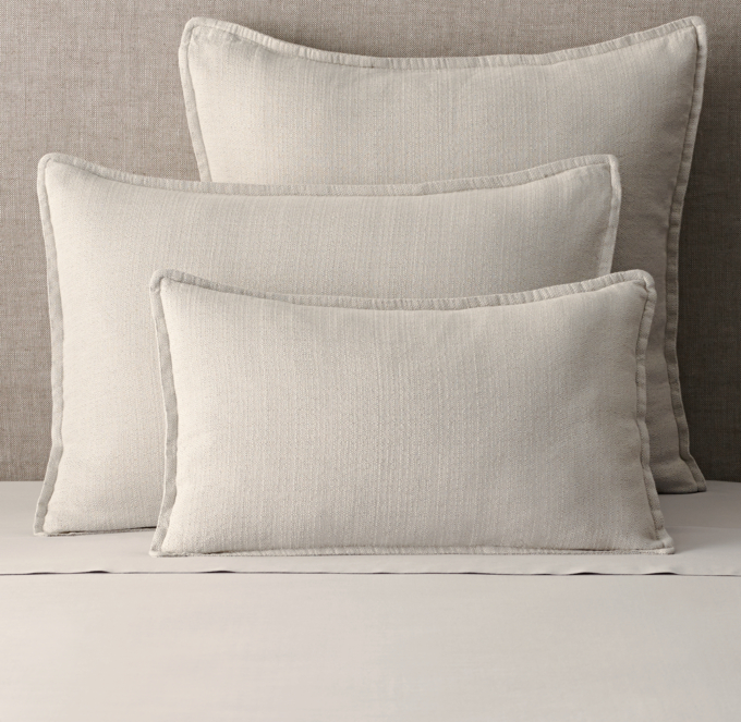 Italian Lucca Linen-Cotton Weave Sham